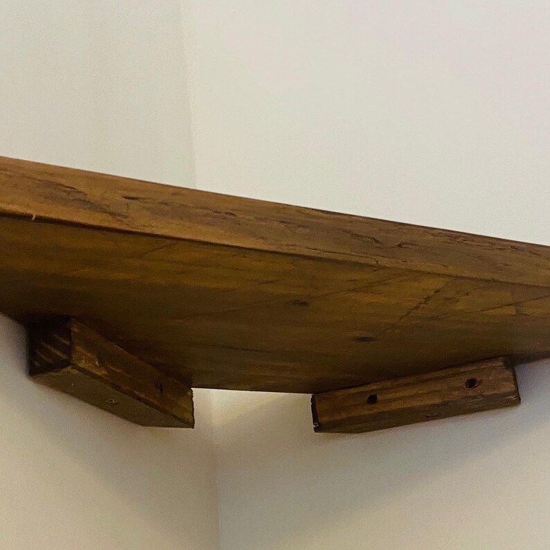 Reclaimed Rustic Wooden Corner Shelf, Wooden Shelf, Corner Shelf
