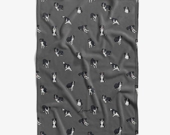 border collie throw blanket