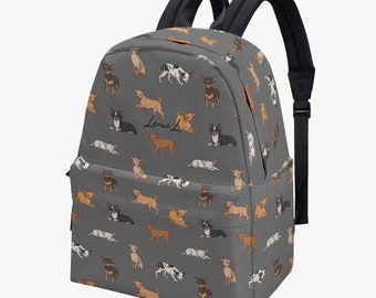 Chihuahua Art Dog Brother Multi-Functional College Bags Students High School Girls Casual Daypack Kids Travel Backpack School Laptop Bookbags Teens Boy Outdoor Accessories Chihuahua Art Dog Brother Multi-Functional College Bags Students High School Girls Casual Daypack Kids Travel Backpack School Laptop Bookbags Teens Boy Outdoor Accessories