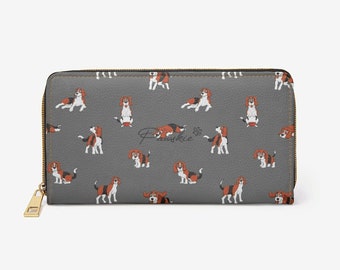 Yunshm Papillon Dog In The Grass Personalized Leather Classic Floral Coin Purse Clutch Pouch Wallet For Womens Yunshm Papillon Dog In The Grass Personalized Leather Classic Floral Coin Purse Clutch Pouch Wallet For Womens