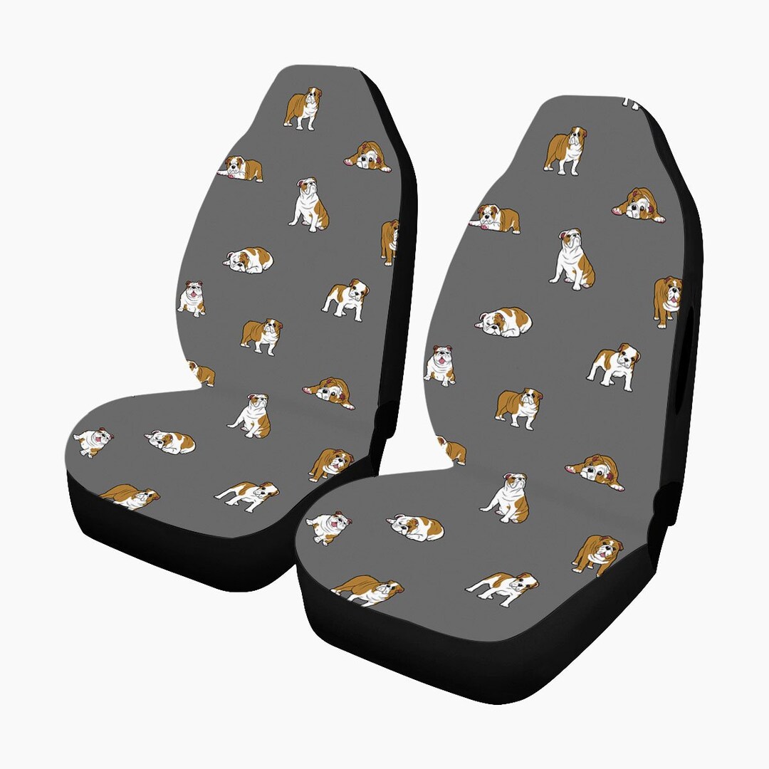 English Bulldog Car Seat Cover Etsy