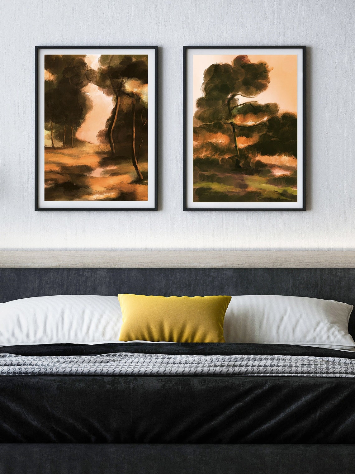 Nature Forest Print Set of 2 2 Piece Forest Wall Art Print - Etsy