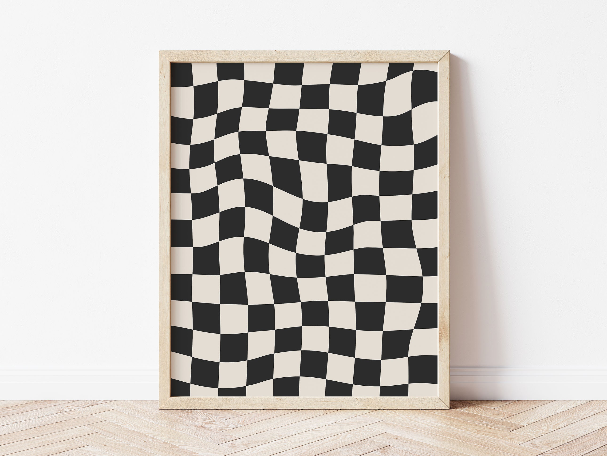 Black And White Checkerboard Wall Art & Décor