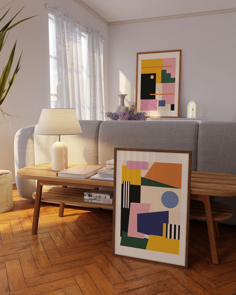 Bauhaus Exhibition Poster 1923, Minimalist Mid Century Modern Wall Art ...