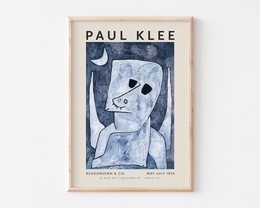 Paul Klee Angel Applicant Exhibition Poster, Modern Abstract Wall