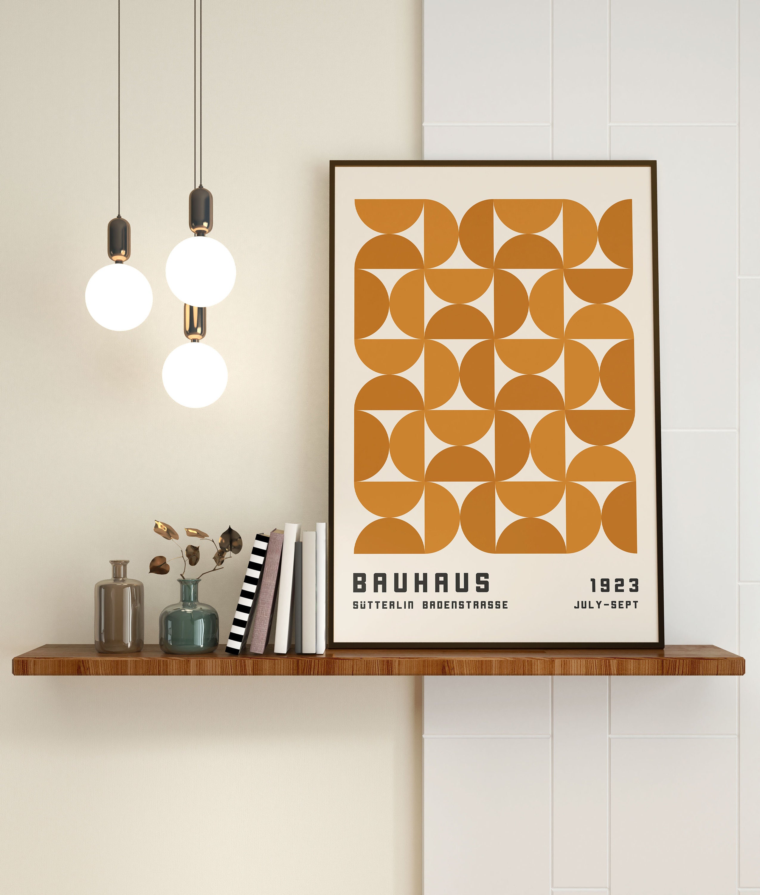 Bauhaus Exhibition Poster 1923, Minimalist Mid Century Modern Wall Art ...