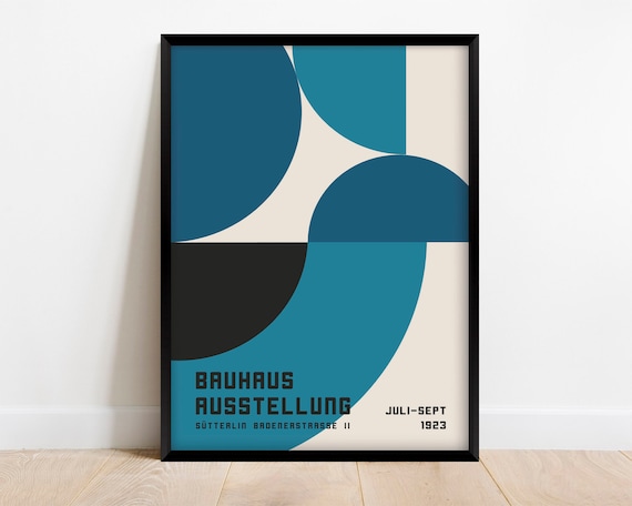 Wee Blue Coo Exhibition Bauhaus Weimar Icon Germany Vintage Retro Advertising Art Print Poster