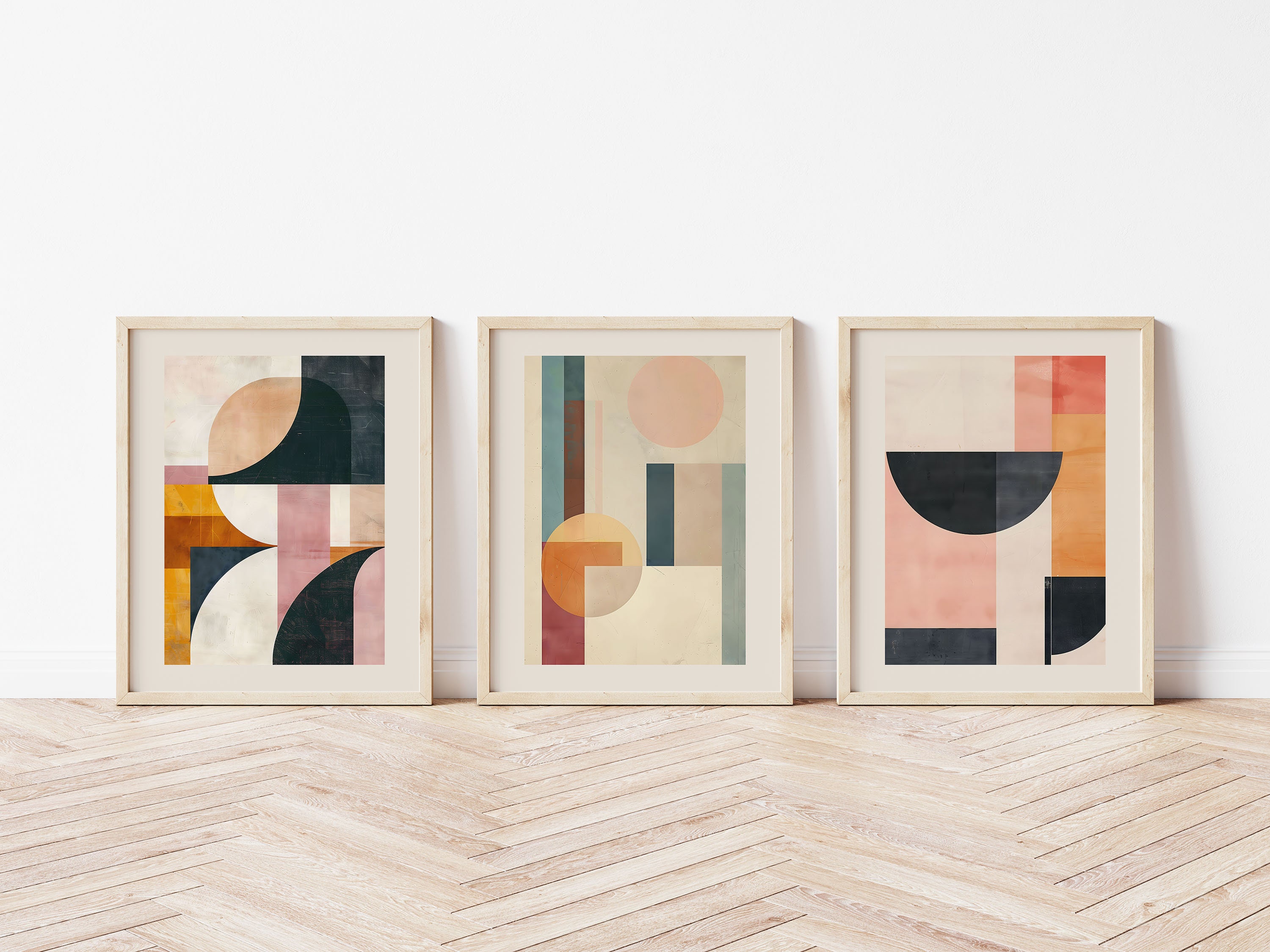 Geometric Printable Wall Art, Minimalist Boho Art Prints, Abstract ...