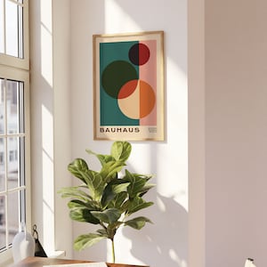 Bauhaus Set of 3 Prints, Vintage Mid Century Modern Posters, Retro ...