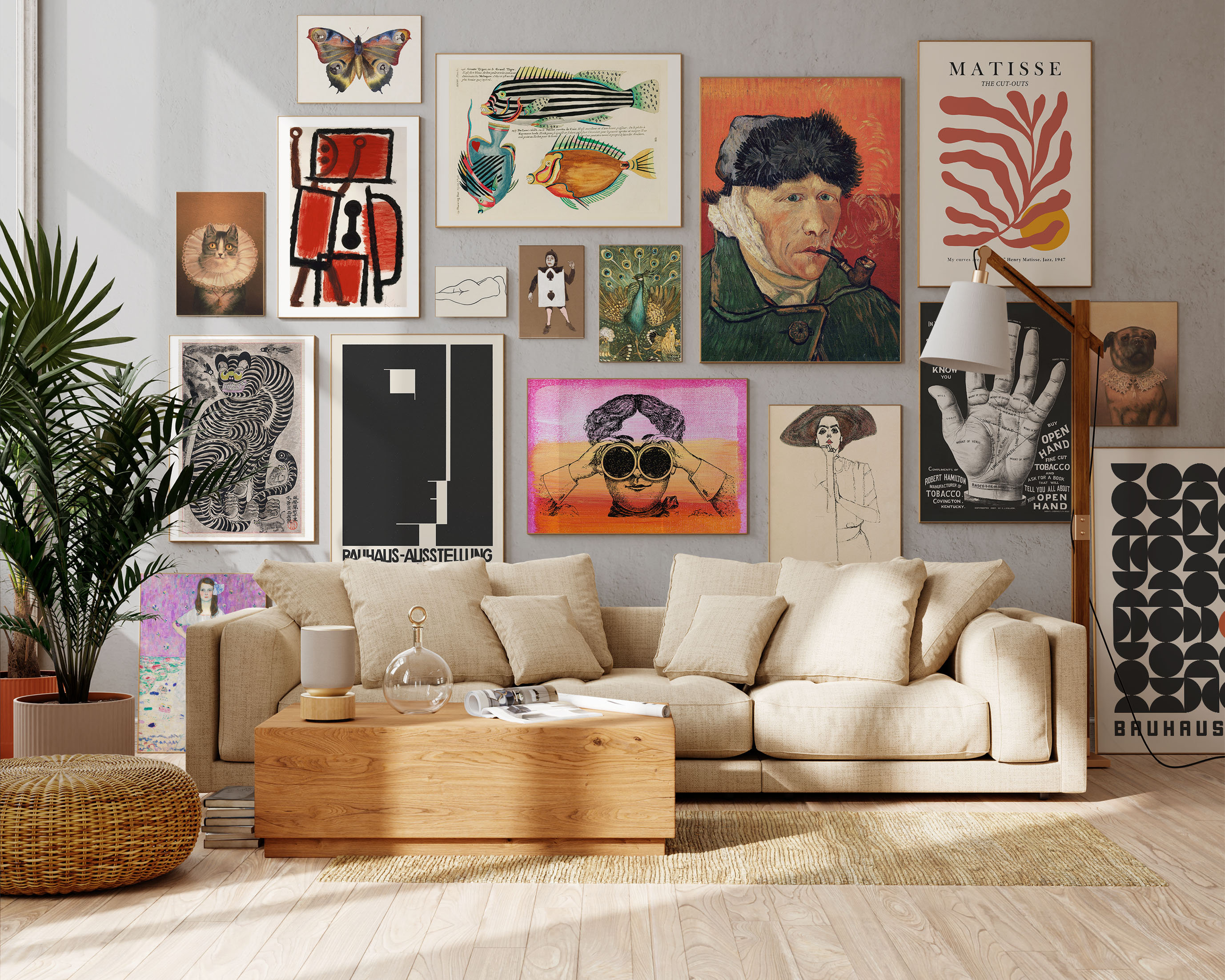Eclectic Gallery Wall Set, Maximalist Decor Bundle, Printable