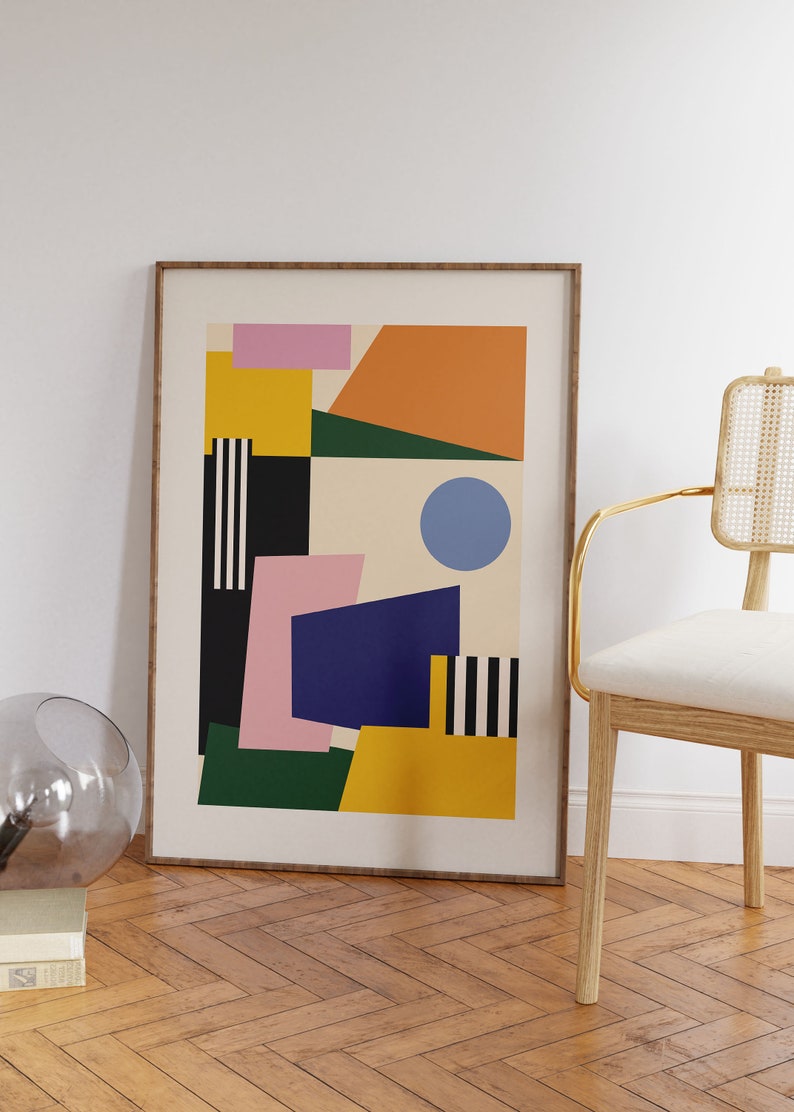 Bauhaus Exhibition Poster 1923, Minimalist Mid Century Modern Wall Art ...
