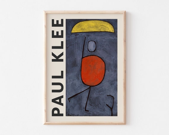 Paul Klee Print Mit Sonnenschirm, Abstract Colorful Wall Art