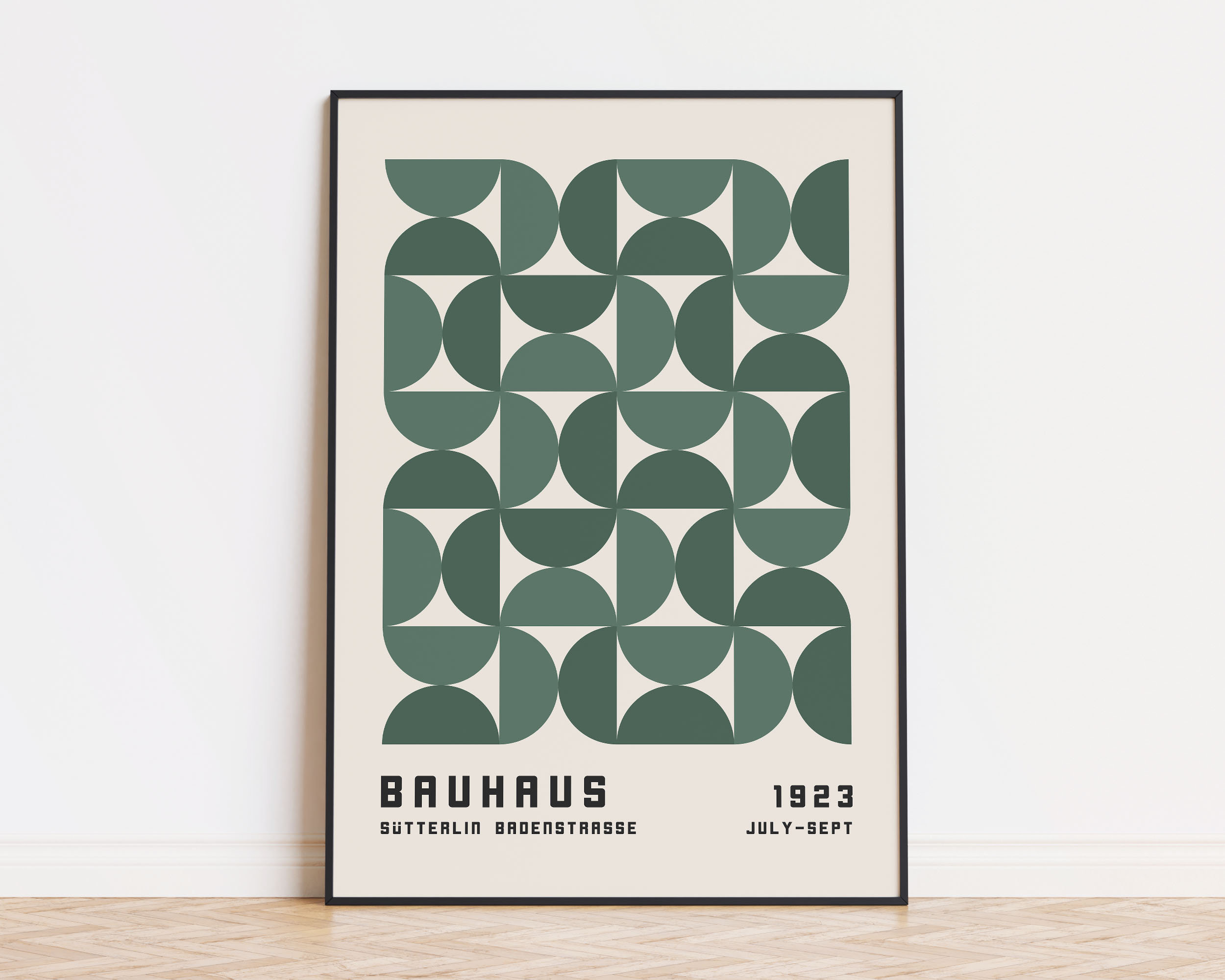 Bauhaus Exhibition Poster 1923, Minimalist Mid Century Modern Wall Art ...