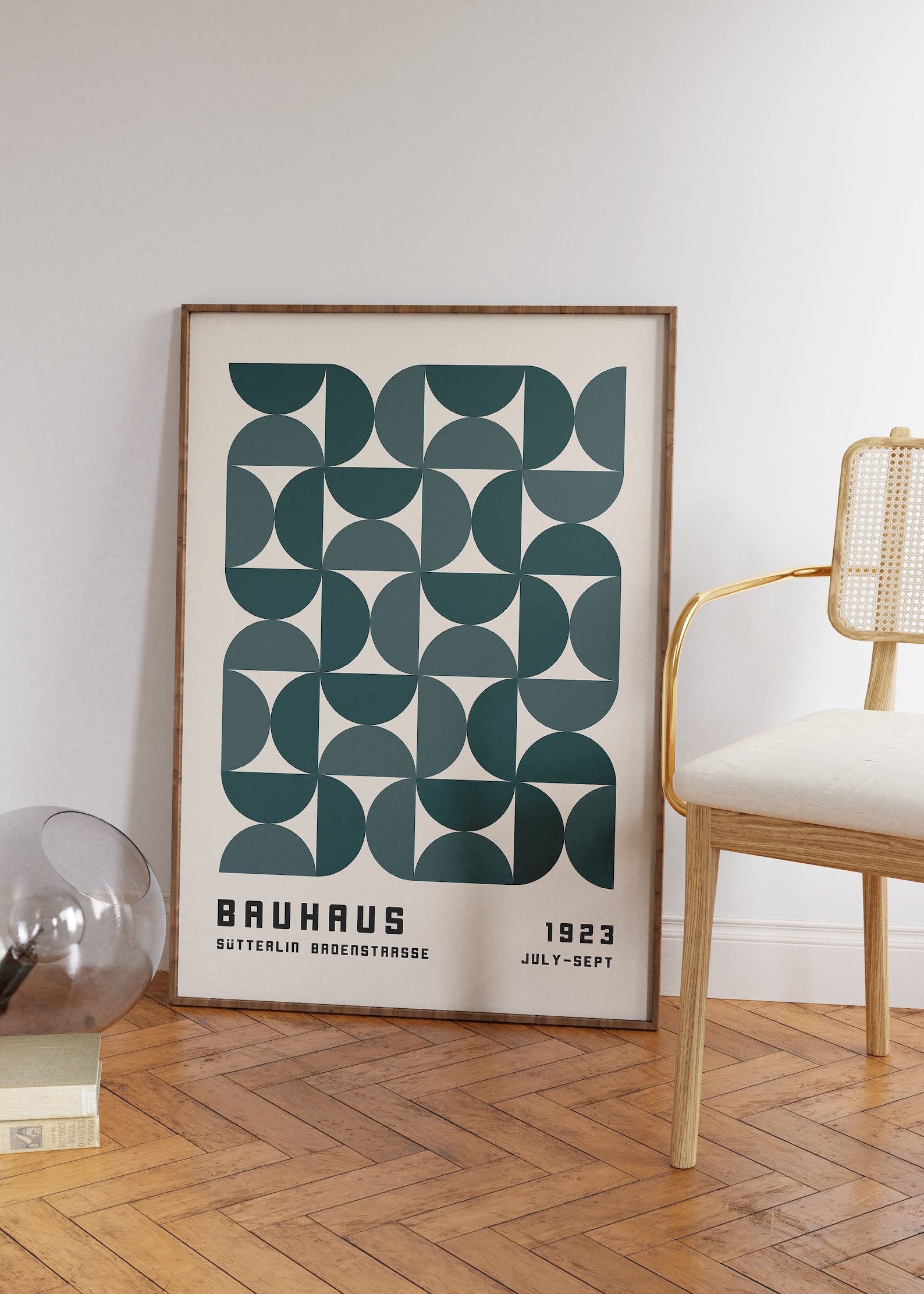 Bauhaus Exhibition Poster 1923, Minimalist Mid Century Modern Wall Art ...