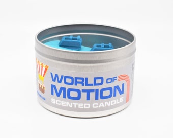 World of Motion Scented Candle | Your favorite transportation-themed dark ride (probably)
