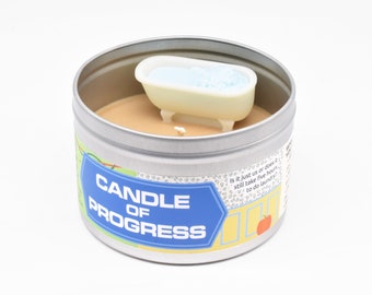 Carousel of Progress Candle - Smells like root beer because these days we’re drinking root beer, not sassafras (stop drinking sassafras)
