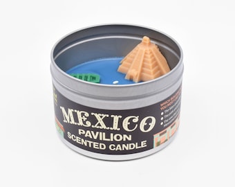 Mexico Pavilion Scented Candle | Epcot World Showcase | Gran Fiesta Tour in candle form