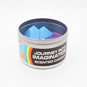 Journey into Imagination Scented Candle - Figment, like all of us, looks back on his earlier years with wistful fondness