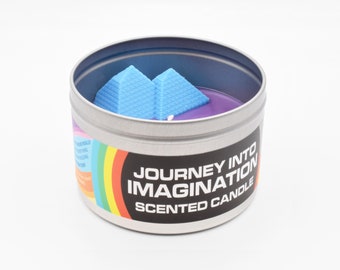Journey into Imagination Scented Candle - Figment, like all of us, looks back on his earlier years with wistful fondness