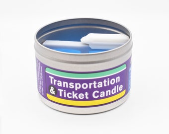 Transportation and Ticket Candle - “Monorail Candle” might have been a better name for this candle but we don’t want it to be TOO popular