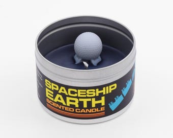 Spaceship Earth Scented Candle | Experience the Epcot ride in the form of a candle | OK, maybe &quot;experience&quot; is a stretch. Let&#39;s say &quot;recall&quot;