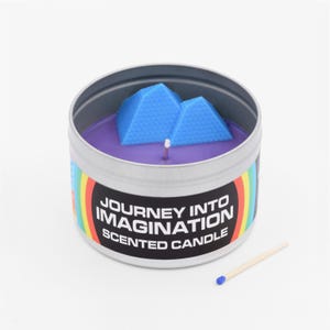Journey into Imagination Scented Candle - Figment, like all of us, looks back on his earlier years with wistful fondness