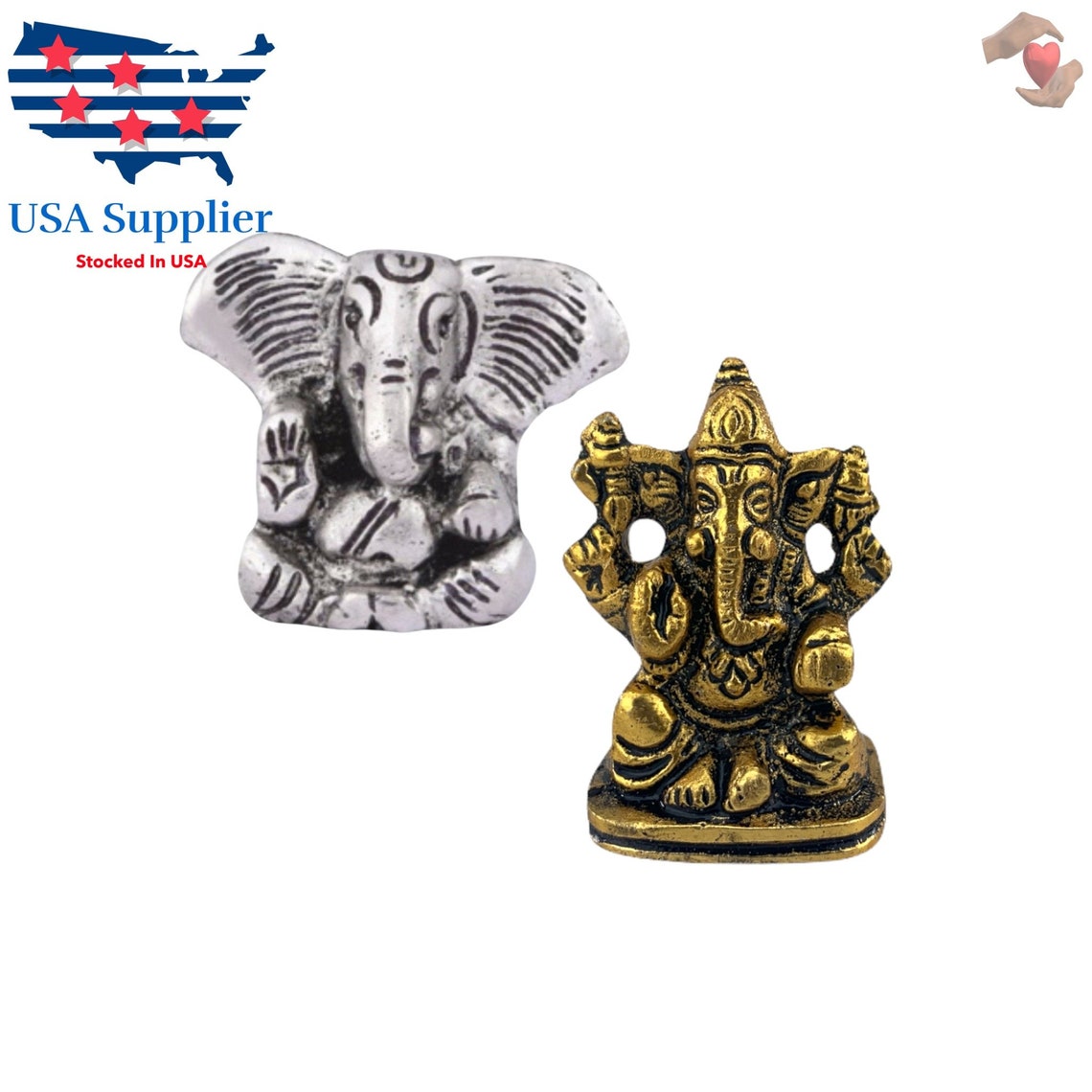 Silver Plated Car Ganesha/ Ganesha Pooja favor/ Housewarming Etsy