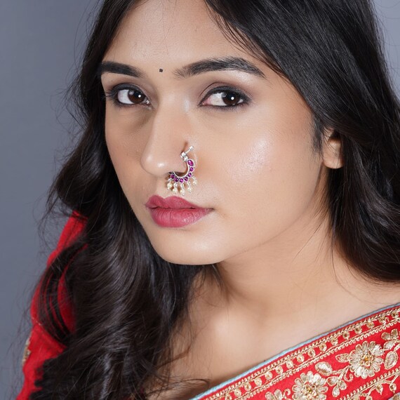  LOVENSPIRE Clip On Antique Pressing Loop Nose Ring With Gold  Plating Marathi Nath, Nosepin, Snap On Nosepin, Indian Nose Ring, Fake Nose  Ring : Clothing, Shoes & Jewelry