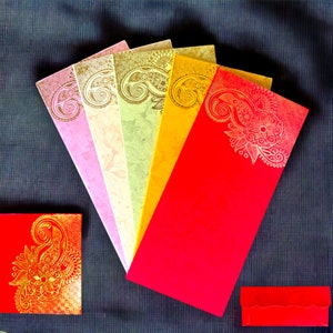 Paisley Shagun Money Envelopes, Lucky Cash Gift Envelope, Gifts Card Holder,currency, Tip Evenvolopes, Eid Diwali Christmas Wedding Chinese