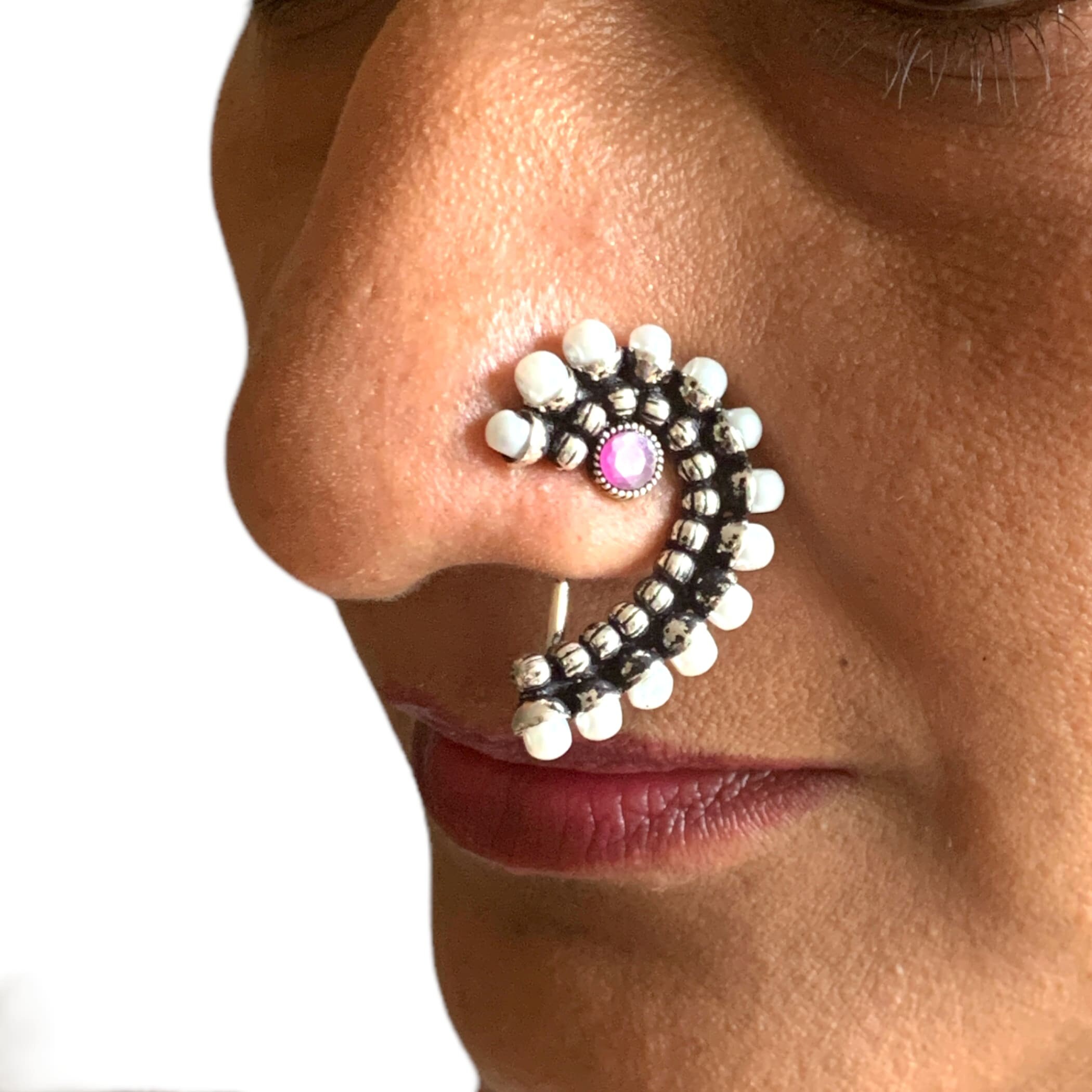 Nose pin shop online silver