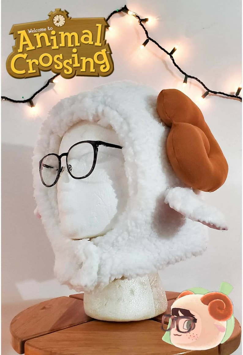 Sheep Hood Animal Crossing New Horizons Inspired Hat Etsy