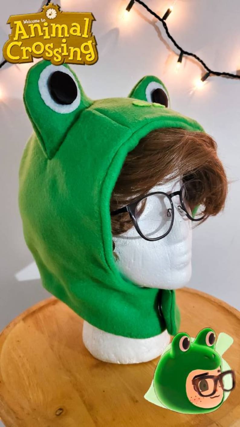 Frog Cap Animal Crossing Inspired Hood | Etsy