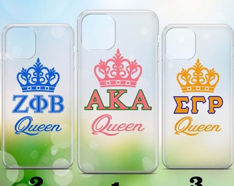 Sorority Queen Handyhülle aus Silikon, UV-Druck