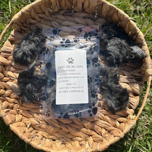 Raw Dehydrated Rabbit Hide Dog Treats – Natural, Grain-Free, Hypoallergenic Chews for Dogs