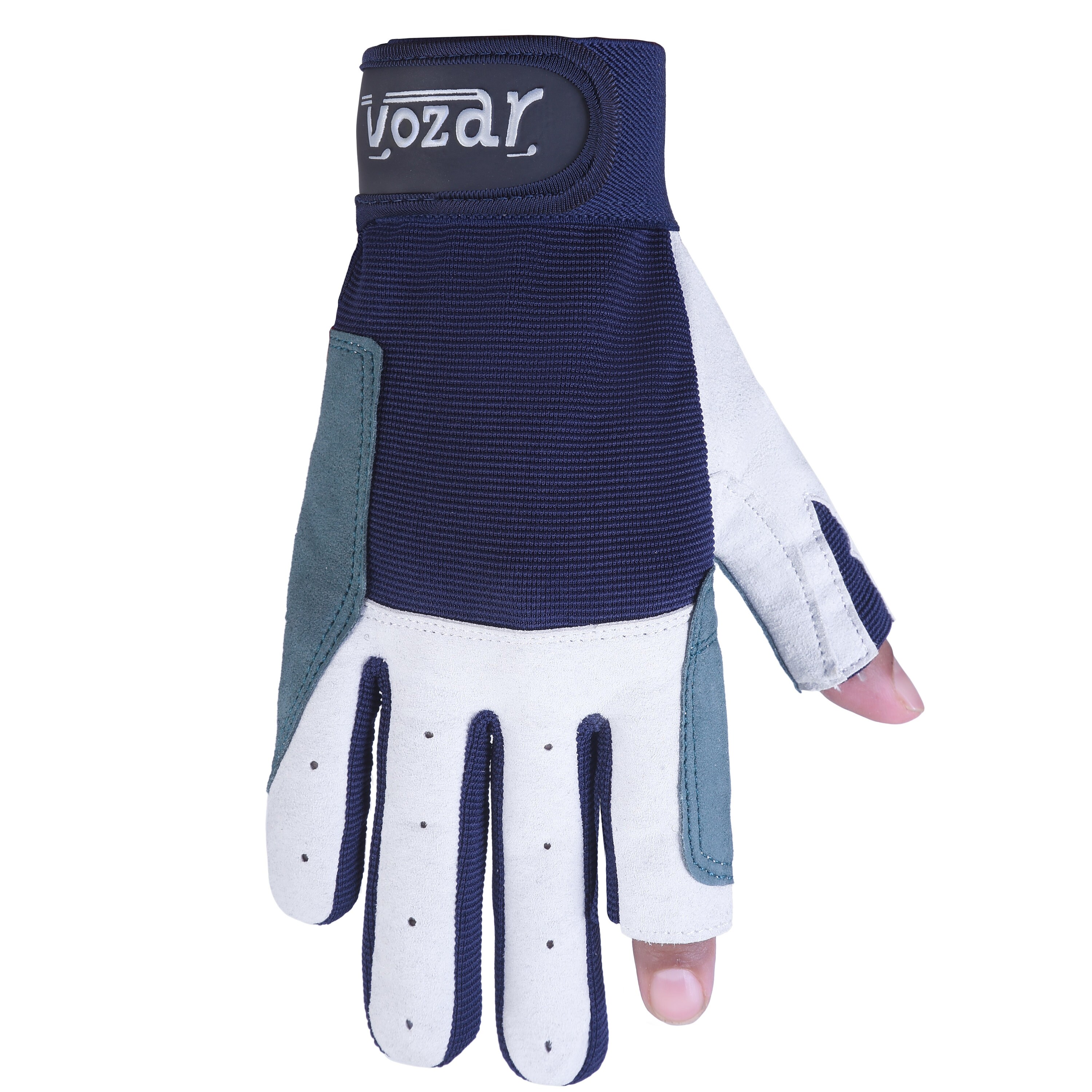 Custom Made Sailing Gloves Leather Palm Boating Fishing Water