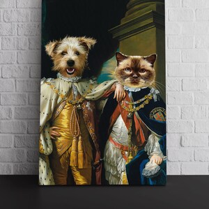 Pet Loss Gift Crown And Paw Portrait Custom Pet Portrait Pet Memorial Portrait Royal Pet Portrait Pet Lover Gift Bengal Cat