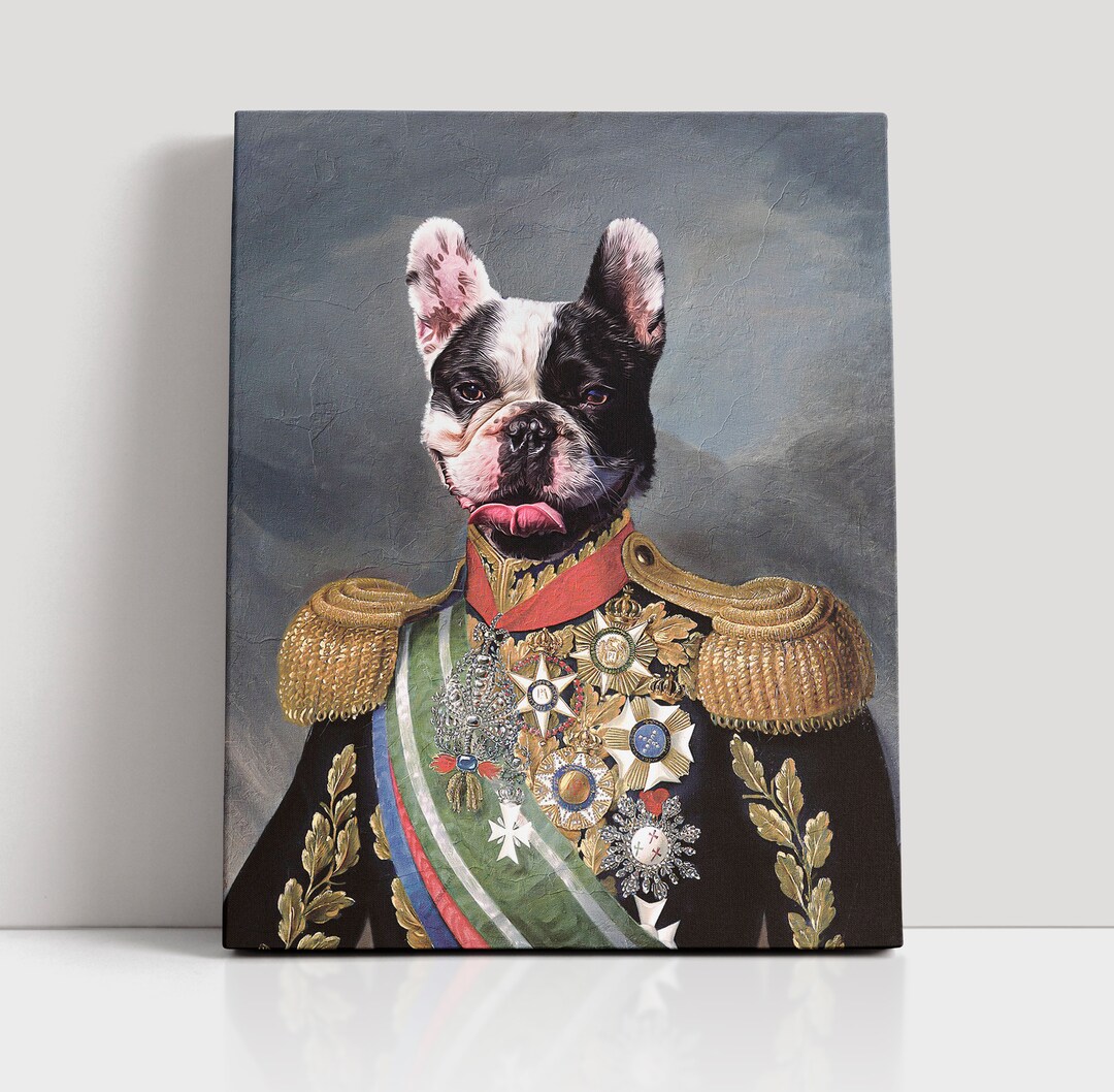 Custom King Pet Portrait Personalized Royal Pet Portrait From - Etsy