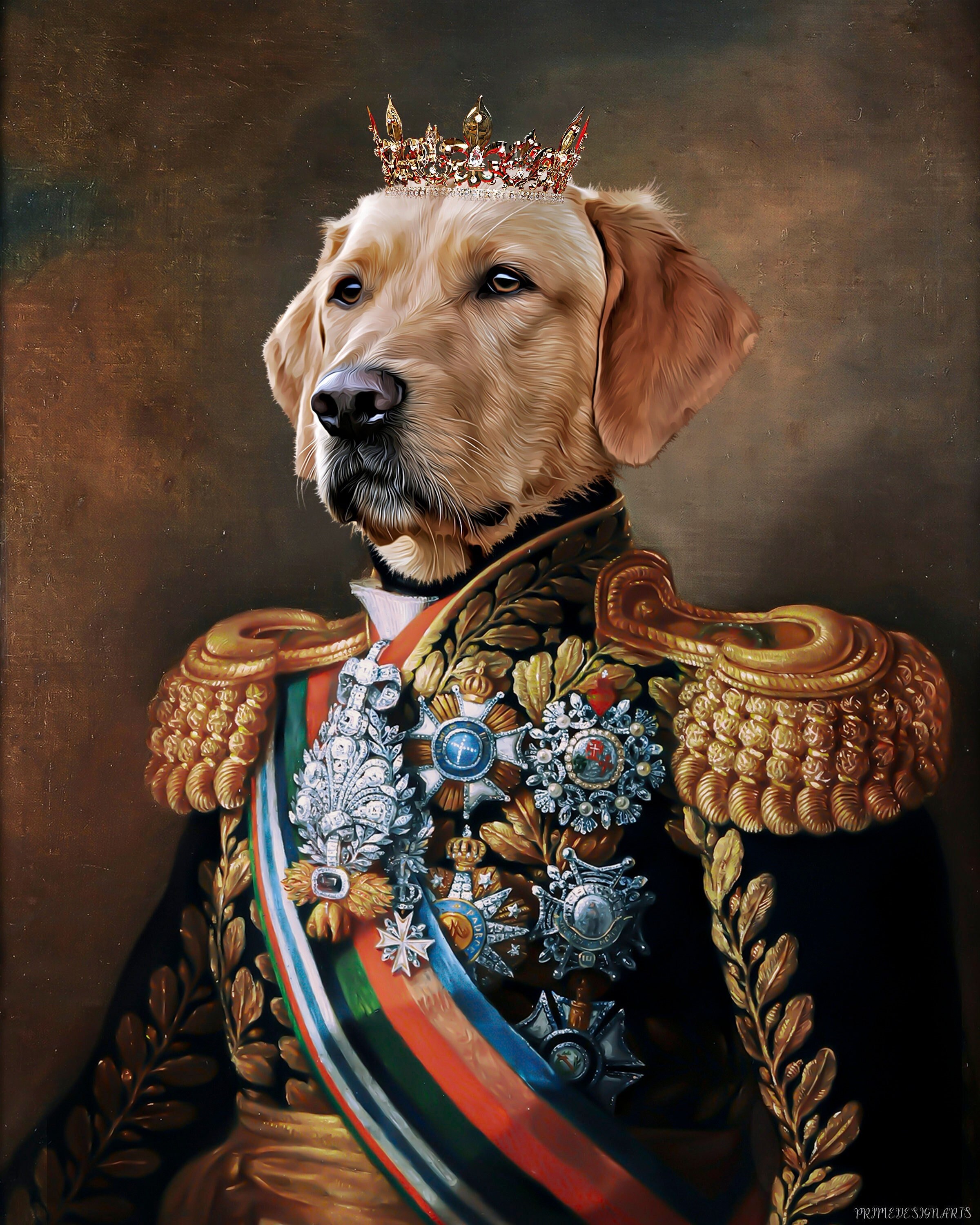 Custom Pet Portrait Painting Canvas Renaissance Dog Portrait Etsy Canada
