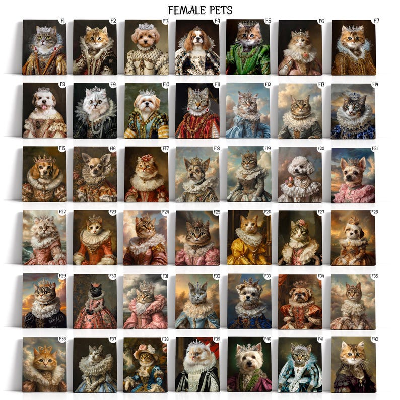 A royal pet portrait custom canvas makes an unforgettable Christmas gift idea, offering a unique way to celebrate and honor the cherished pets in your life.