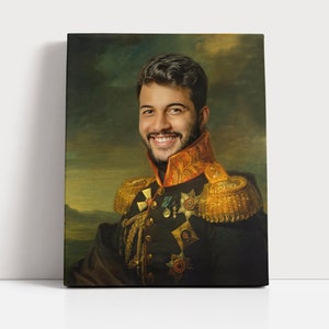Dalla foto all'arte: ritratti reali, eleganza rinascimentale, regali storici maschili, ritratti umani, design creativi