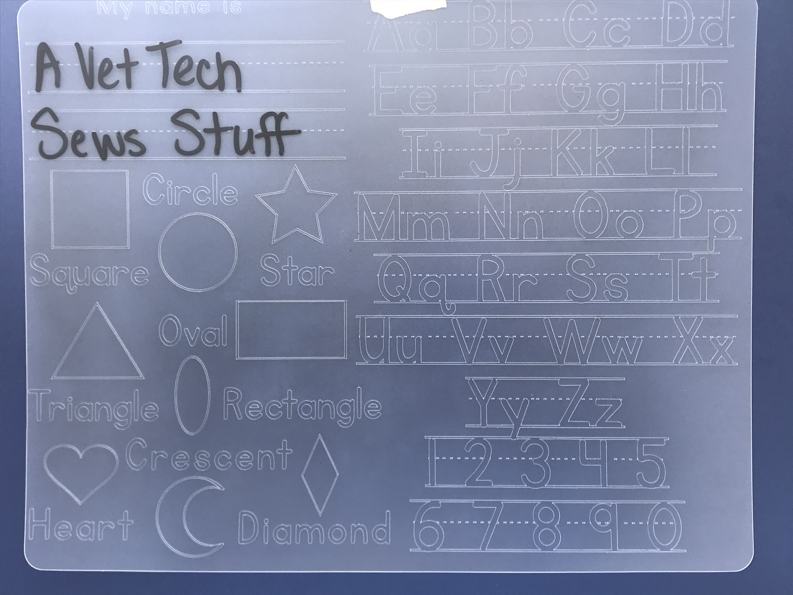 Tracing Mats for Learning Children, DIGITAL SVG PNG Files, Kids Writing