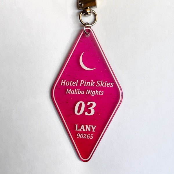 Pink Skies Hotel Keychain - LA & NY inspired