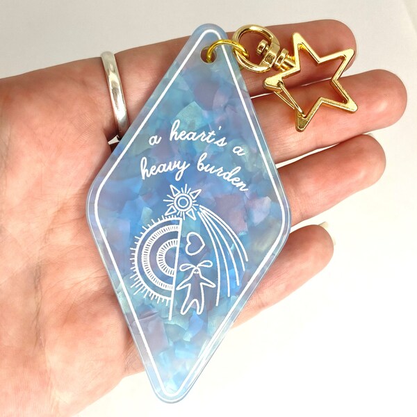 Porte-clé en marbre du sorcier - mignon - Kawaii - inspiré des dessins animés