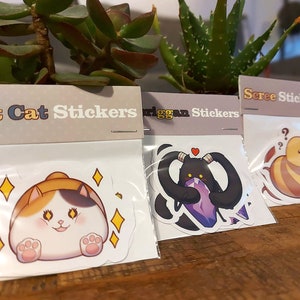 FFXIV Sticker Set Bundle, Scree, Spriggan et Fat Cat