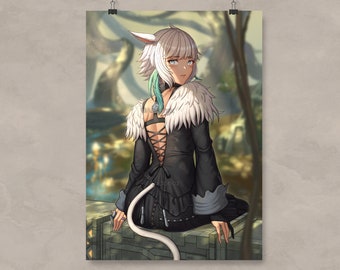 FFXIV Y&#39;shtola in Rak&#39;tika Art Print
