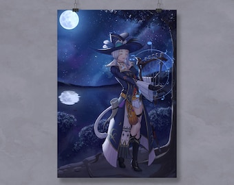 FFXIV Under The Moonlight Art Print