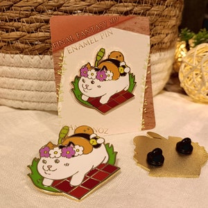 Final Fantasy XIV Fat Cat Enamel Pin zdjęcie 5