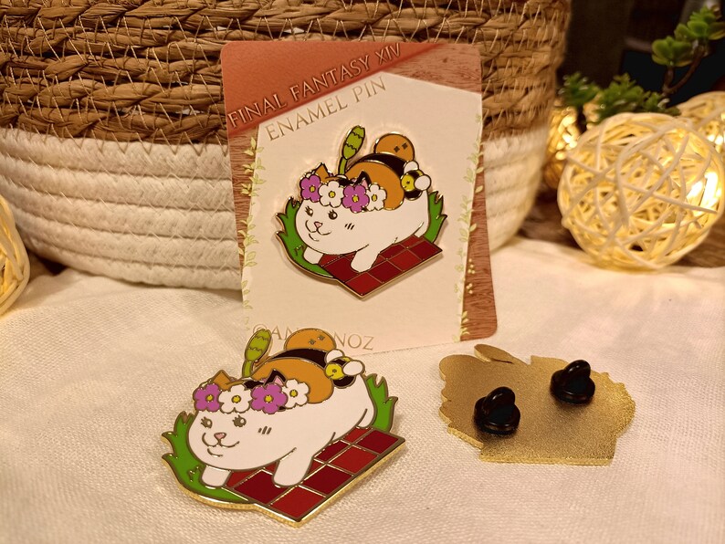 Final Fantasy XIV Fat Cat Enamel Pin zdjęcie 5