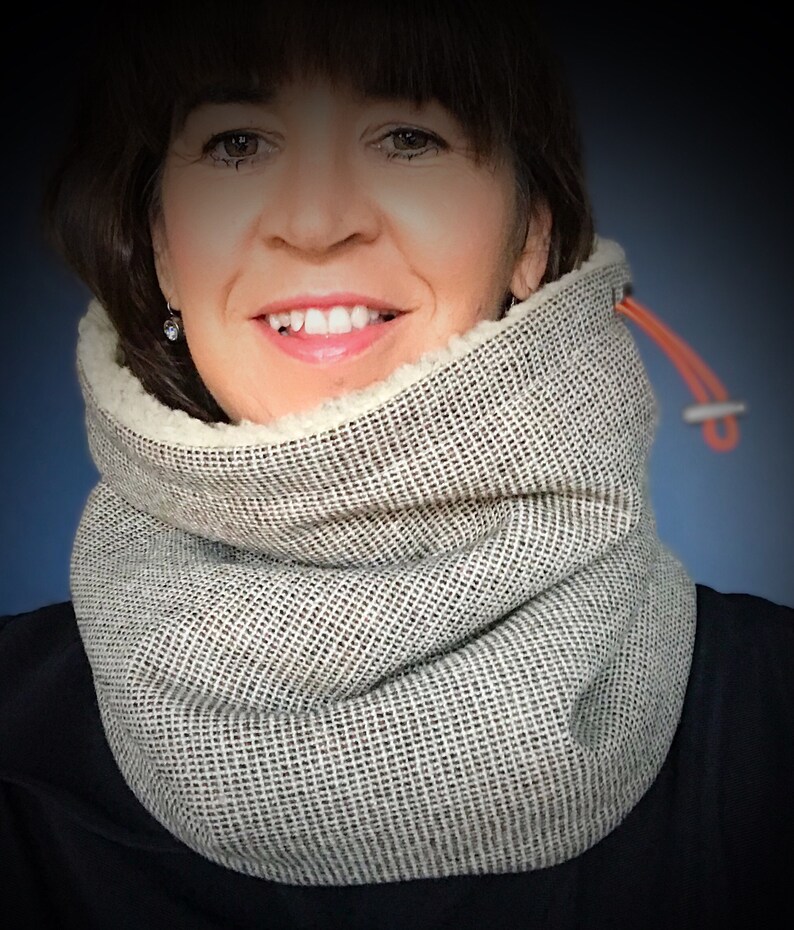 Irish Tweed Snood. Unisex. Sherpa Fleece Lined. Ultra Warm and Etsy