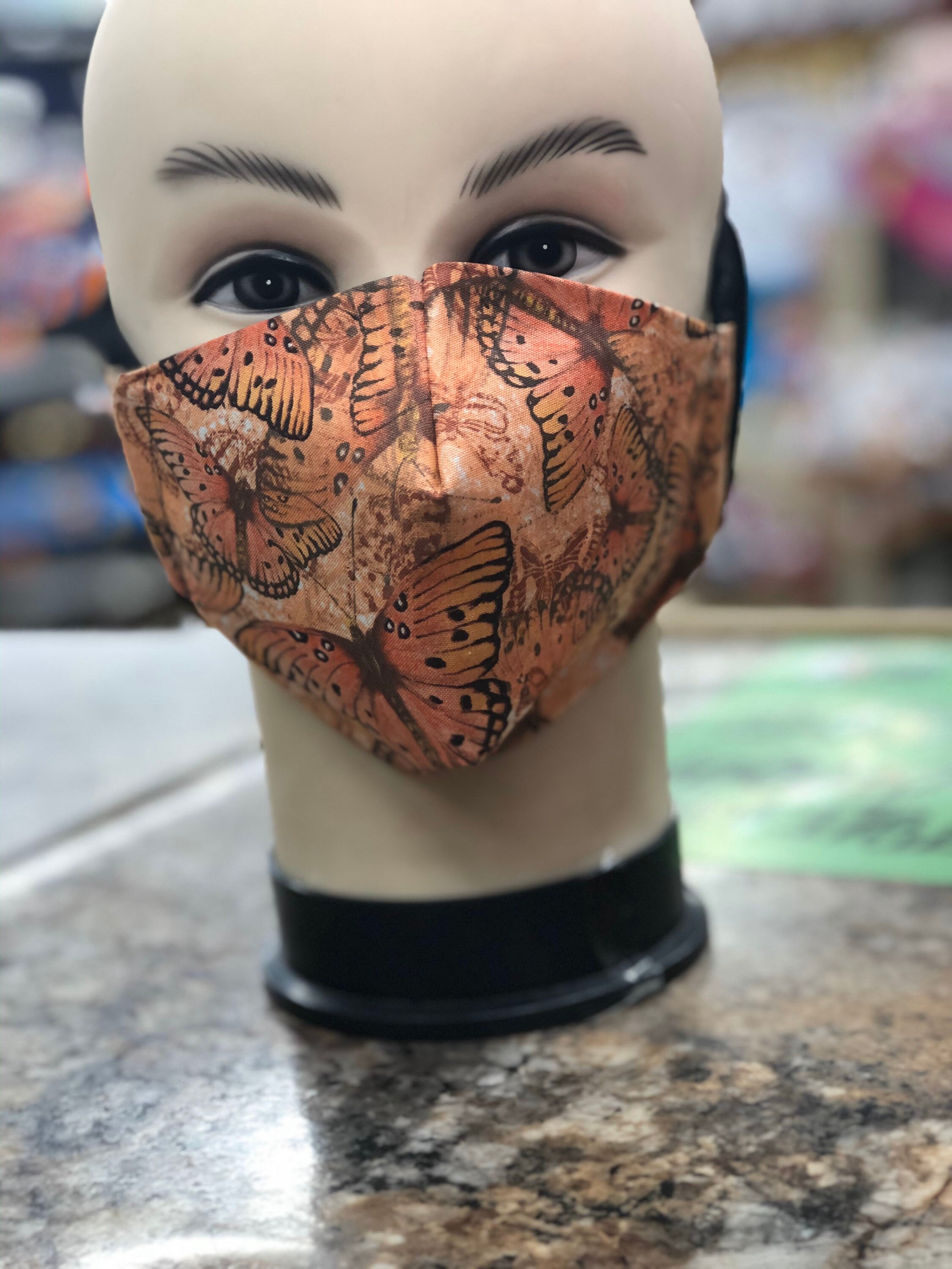 Butterfly face mask beautiful monarch butterfly mask Etsy